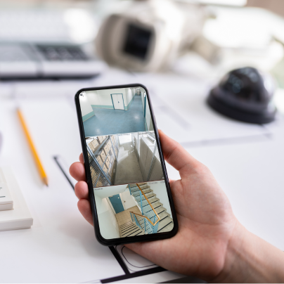 Flint security camera feed on cell phone